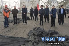 胡建辉带队观摩上蔡县对交通城建项目和产业集聚区在建项目