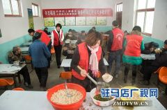 上蔡开展“冬至福至”关心五保老人活动