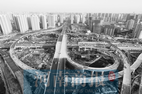 郑州农业路高架桐柏路以西段主线桥有望春节前试通车