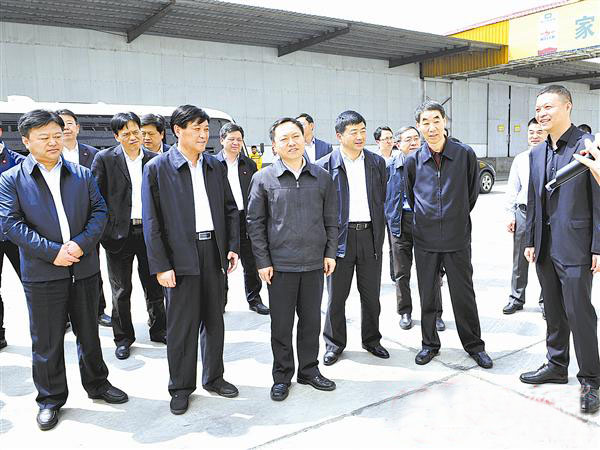 安徽省考察团到驻马店考察学习农业产业化发展工作