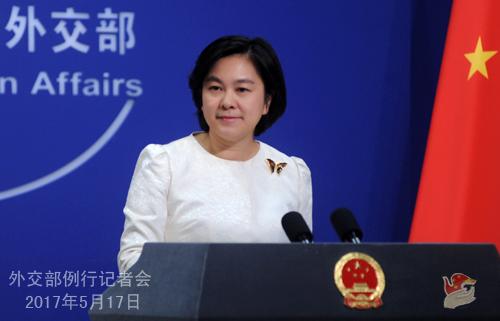 中国外交部发言人华春莹。图片来源：外交部网站。