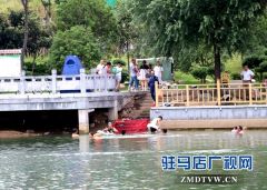 开源湖公园禁止游泳  有人不听劝阻仍下水
