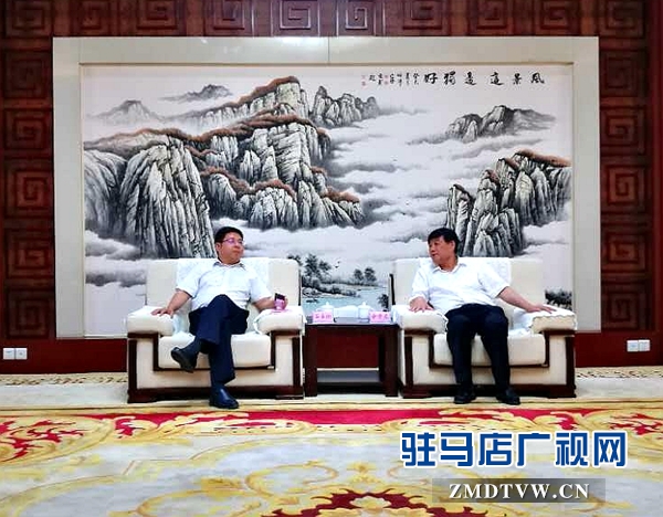 余学友会见建行河南省分行行长石永拴一行
