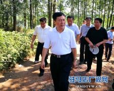 李宝清到汝南县调研防汛抗旱工作
