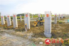 周驻南高速驻马店段桥梁建设稳步推进