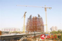 练江河大桥建设日新月异