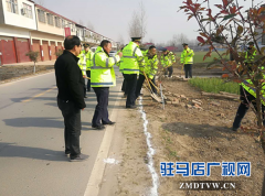 汝南县交通运输局开展冬季公路路域环境治理活动