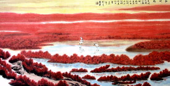 驻马店市举办纪念毛泽东诞辰124周年书画作品展
