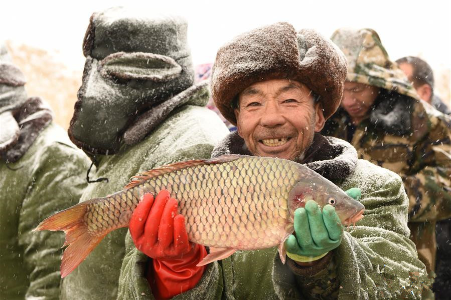 人欢鱼跃冬捕忙 