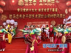 驻马店市老干部艺术团赴山湾村慰问演出