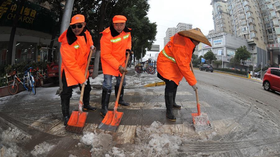 雨雪冰冻中，他们奋力前行——基层党员干群抗击冰雪灾害纪实