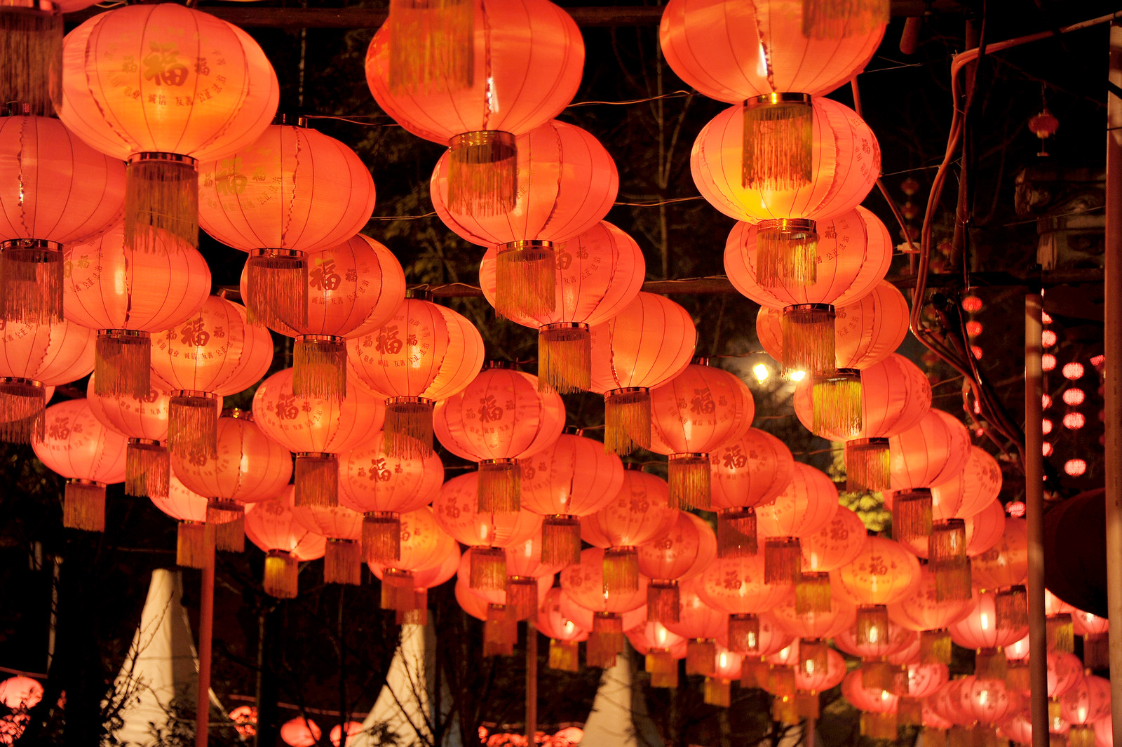 挂灯笼迎新年 欢欢喜喜过大年