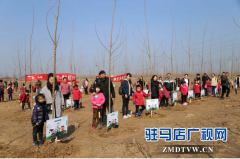 驻马店实验小学北校区一（九）班师生共植亲子树