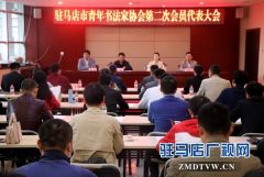 驻马店市青年书法家协会第二届会员代表大会召开