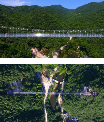 鸡公山桃花寨景区高空5D玻璃天桥 开业倒计时