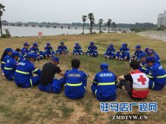 泌阳县红会蛟龙救援队端午练精兵