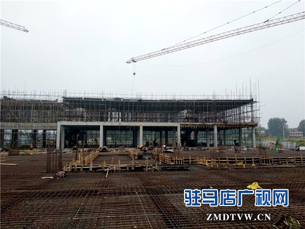 泌阳县文化艺术中心项目建设紧锣密鼓施工中