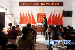 “余氏钩编”创始人到汝南县举行免费手工编织技术培训课