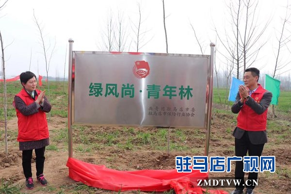 团市委开展“绿风尚”春季义务植树活动