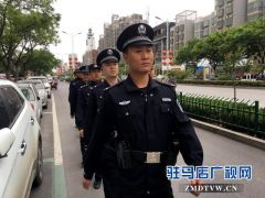 驻马店市公安局西园派出所开展武装巡逻活动