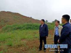 驻马店市检查组对驿城区矿山整治修复工作进行实地检查