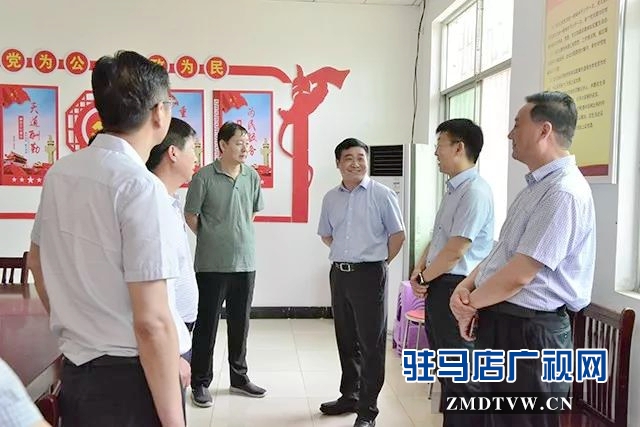 省卫健委调研组到上蔡调研医共体建设和扶贫工作