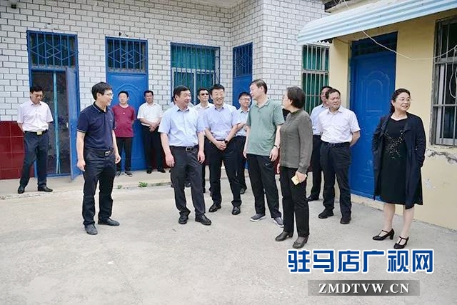 省卫健委调研组到上蔡调研医共体建设和扶贫工作