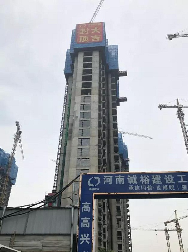 【封顶大吉】 匠心筑家|同信世博院11#楼荣耀封顶！