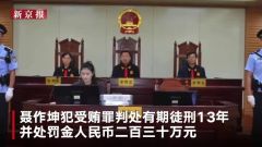 受贿超两千万 烟台市公安局原局长聂作坤获刑13年