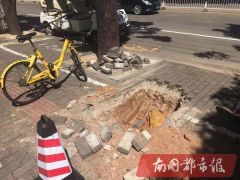 海口一单位深夜违规施工，挖断管道致燃气泄漏