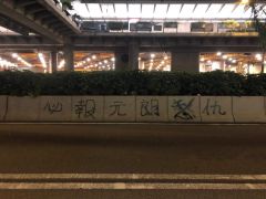 香港冲突现场频现错别字，网民：读书少才被利用