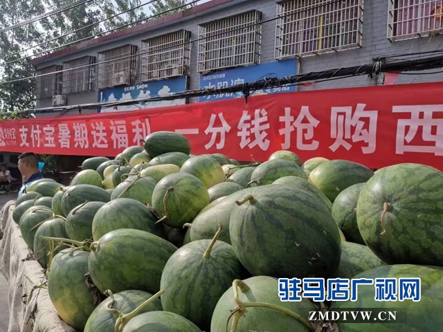 支付宝一分钱抢西瓜       村民乐的笑开了花