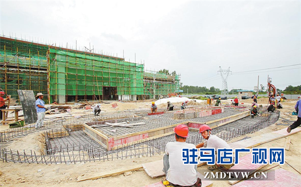 中国（驻马店）国际农产品加工产业园展示大厅建设进展顺利