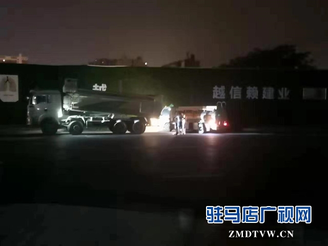 建业·臻悦汇工地违反环保要求夜间施工 噪声扰民