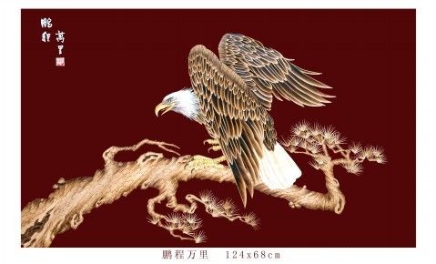 中国农加工投洽会助汝南锦玉麦草画走出国门