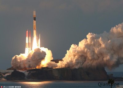 日本H2B火箭发射前发射台起火