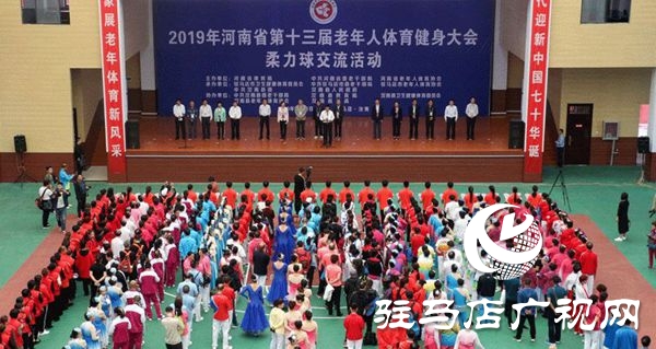 河南省第十三届老年人体育健大会柔力球交流活动在汝南举行