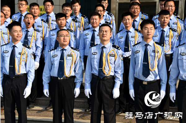 平舆县公安民警在新中国成立70周年歌咏比赛中获得铜奖