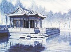 山西小伙用圆珠笔画古建筑走红 一幅画能卖几万块