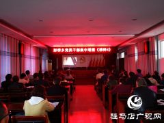正阳彭桥乡组织党员干部集中观看《榜样4》