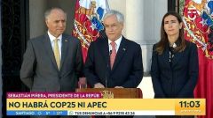 智利总统宣布取消即将举行的APEC会议和气候大会