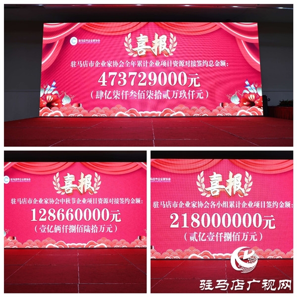 驻马店市企业家协会2020首届新春年货节暨企业项目资源对接签约仪式举行 现场资源对接金额1.2亿元