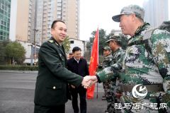 驿城区民兵应急连举行节日战备拉动演练活动