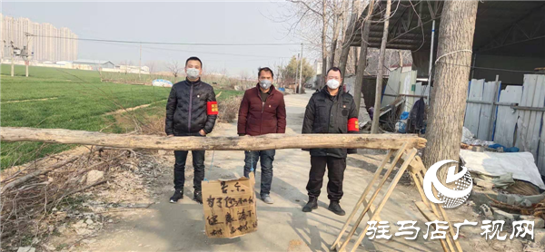 杨桥村党员坚守执勤一线