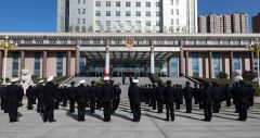 驻马店市公安局举行抗击疫情党员先锋队誓师大会