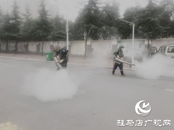 即日起 驻马店市红十字蛟龙应急搜救队全力对学校消杀