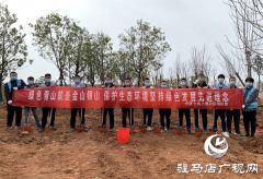 中建七局中原建设公司上蔡片区项目开展义务植树活动