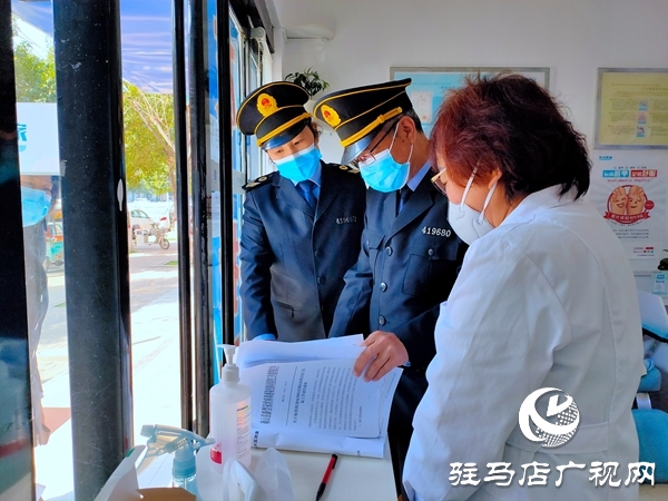 确山县开展复工单位疫情防控卫生监督检查