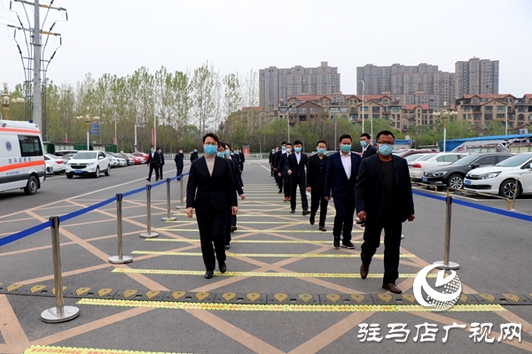 驻马店经济开发区高中举行开学复课疫情防控应急演练