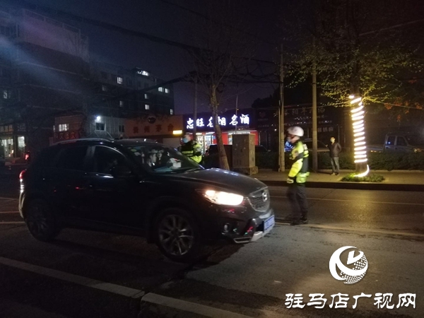4月3日晚驻马店市严查酒驾 共查处酒后驾驶57起